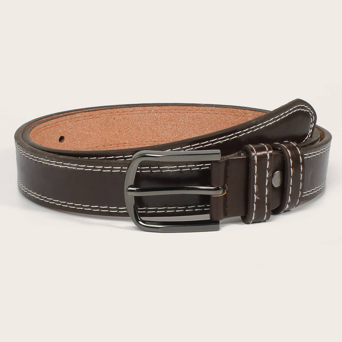 

Square Buckle Belt, Brown
