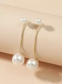 Faux Pearl Drop Earrings
