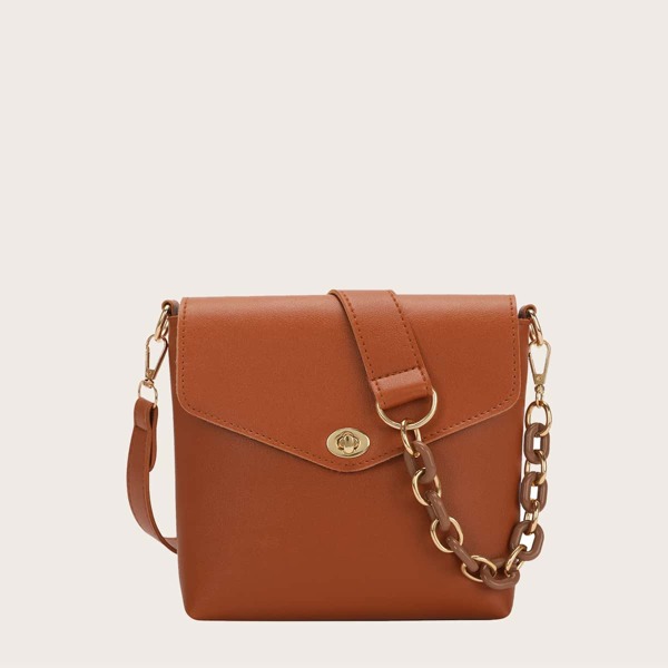 

Twist Lock Shoulder Bag, Ginger