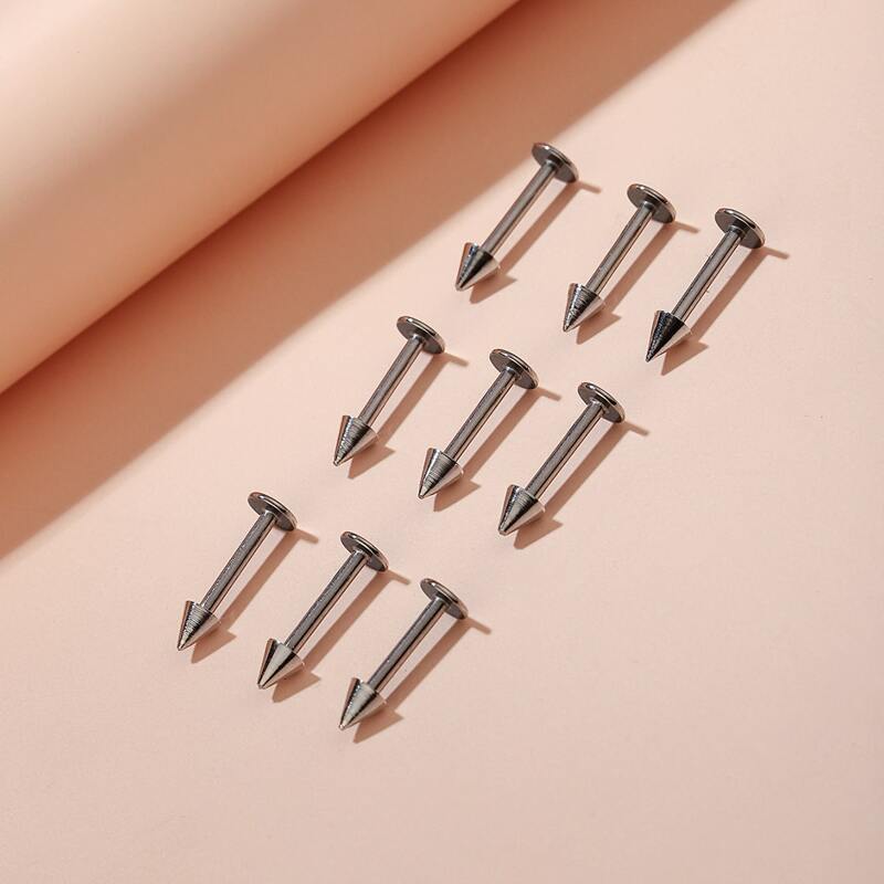

9pcs Lip Stud, Silver