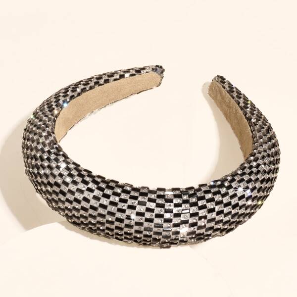 

Rhinestone Decor Headband, Black