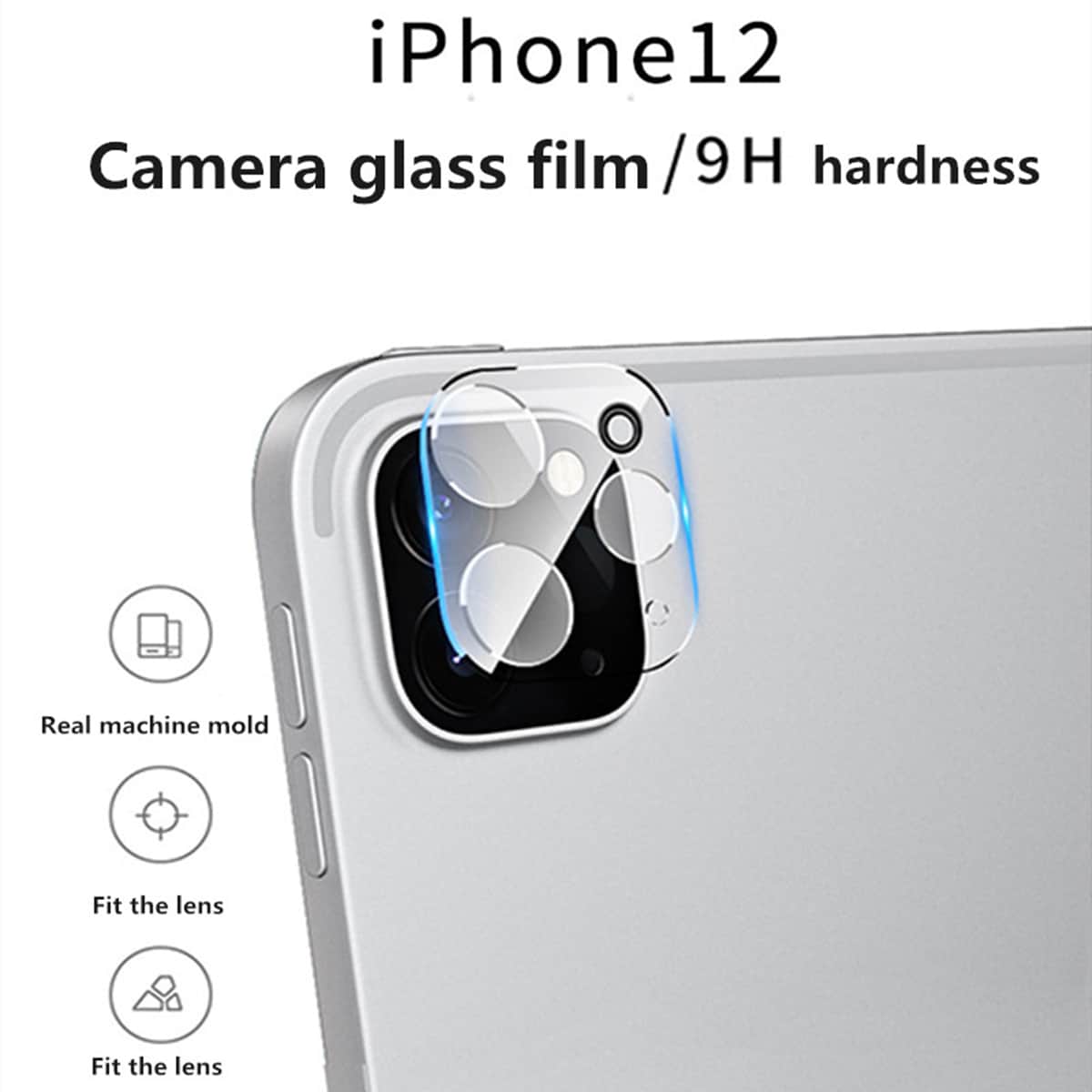 

1pc Phone Lens Tempered Film, Clear
