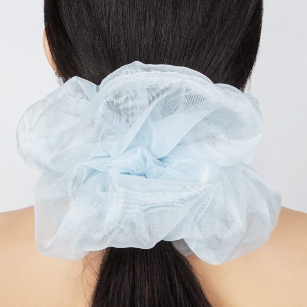 

Solid Mesh Hair Tie, Baby blue
