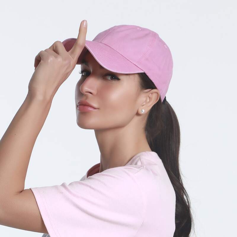 

Solid Baseball Cap, Pink