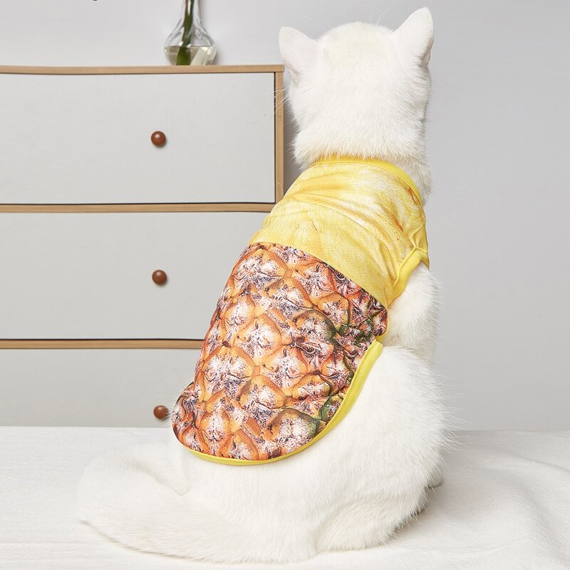 

Pineapple Print Pet Tank Top, Yellow