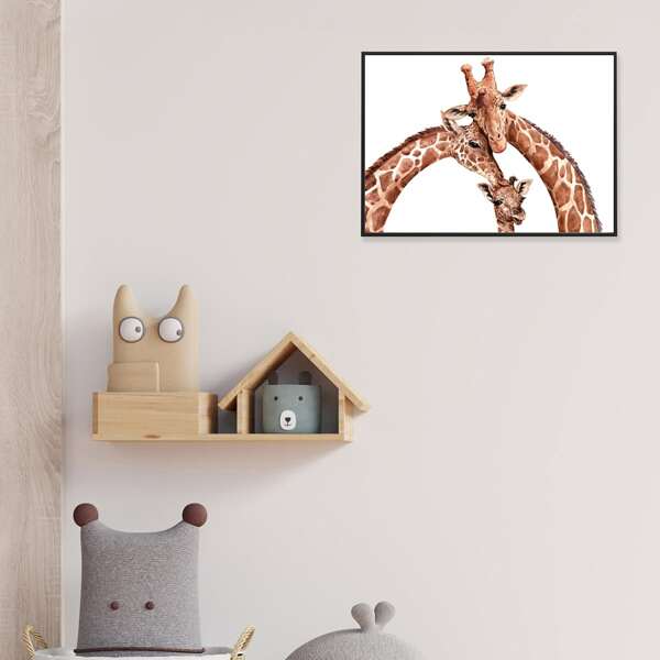 

Kids Giraffe Print Unframed Painting, Multicolor