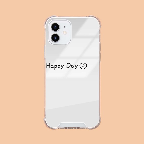 

Letter Graphic Clear Phone Case