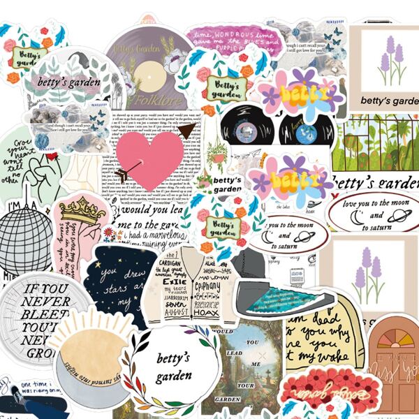 

50pcs Mixed Pattern Sticker, Multicolor
