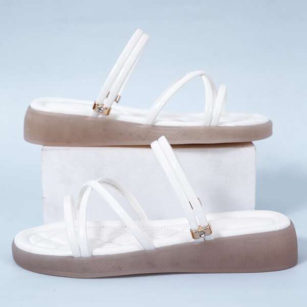 

Two Way Wear Sandals, White