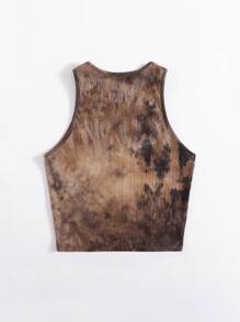 Muchica 羅紋針織紮染背心上衣