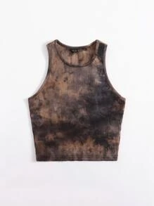 Muchica 羅紋針織紮染背心上衣