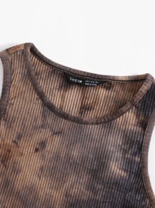 Muchica 羅紋針織紮染背心上衣