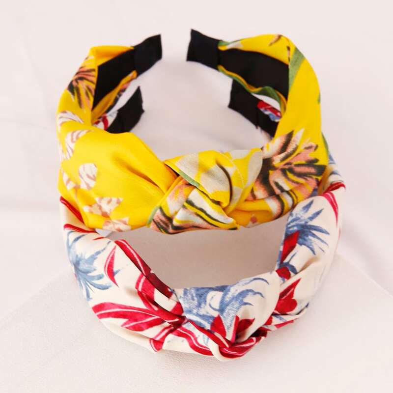 

2pcs Knot Headband, Multicolor