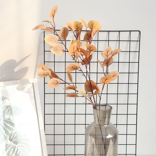 

1pc Artificial Leaf, Brown