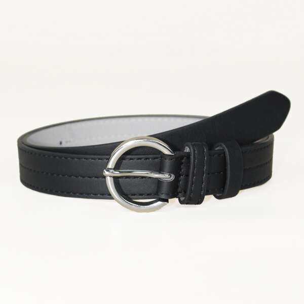 

Kids PU Buckle Belt, Black