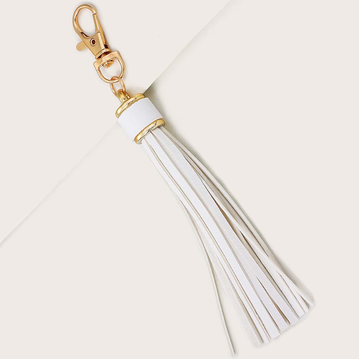 

Tassel Bag Charm, White