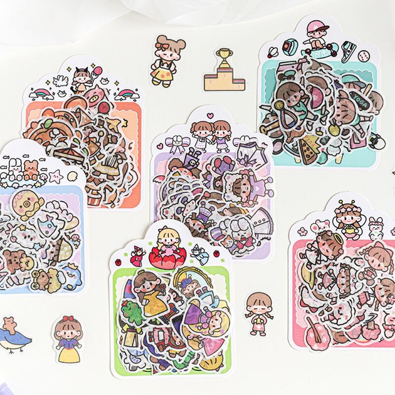 

1pack Cartoon Graphic Random Sticker, Multicolor