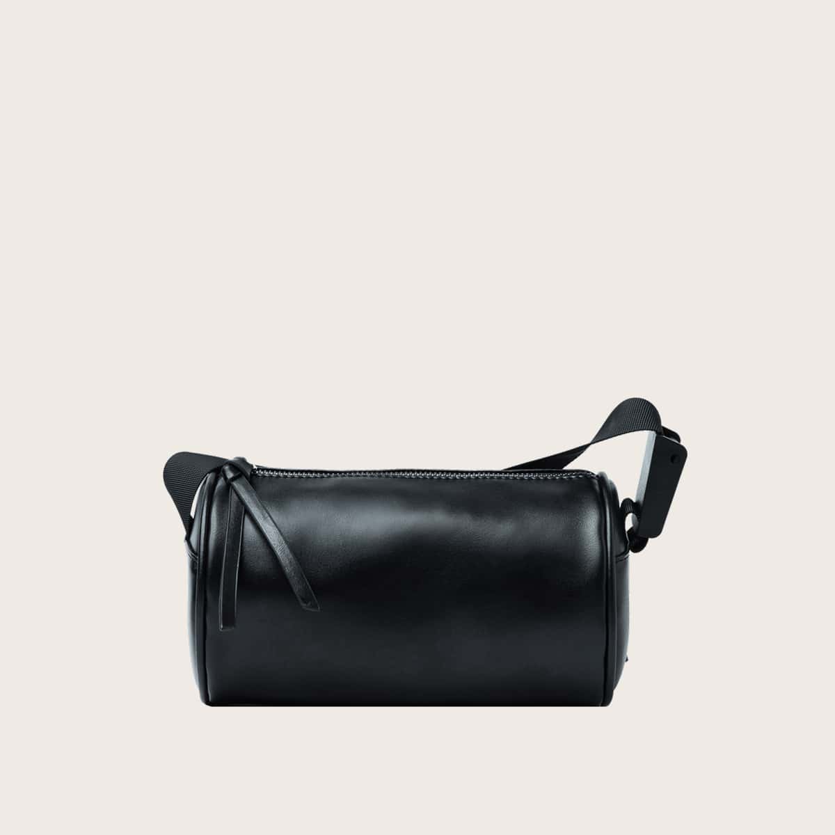 

Solid Cylindrical Bag, Black