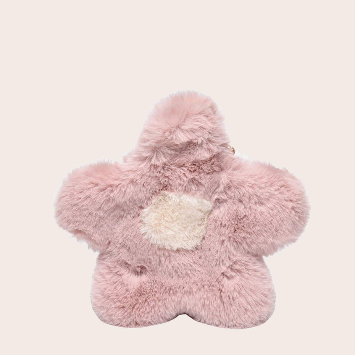 

Fluffy Flower Design Crossbody Bag, Pink