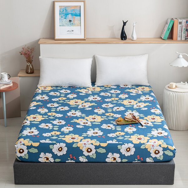 

Floral Pattern Fitted Sheet, Multicolor