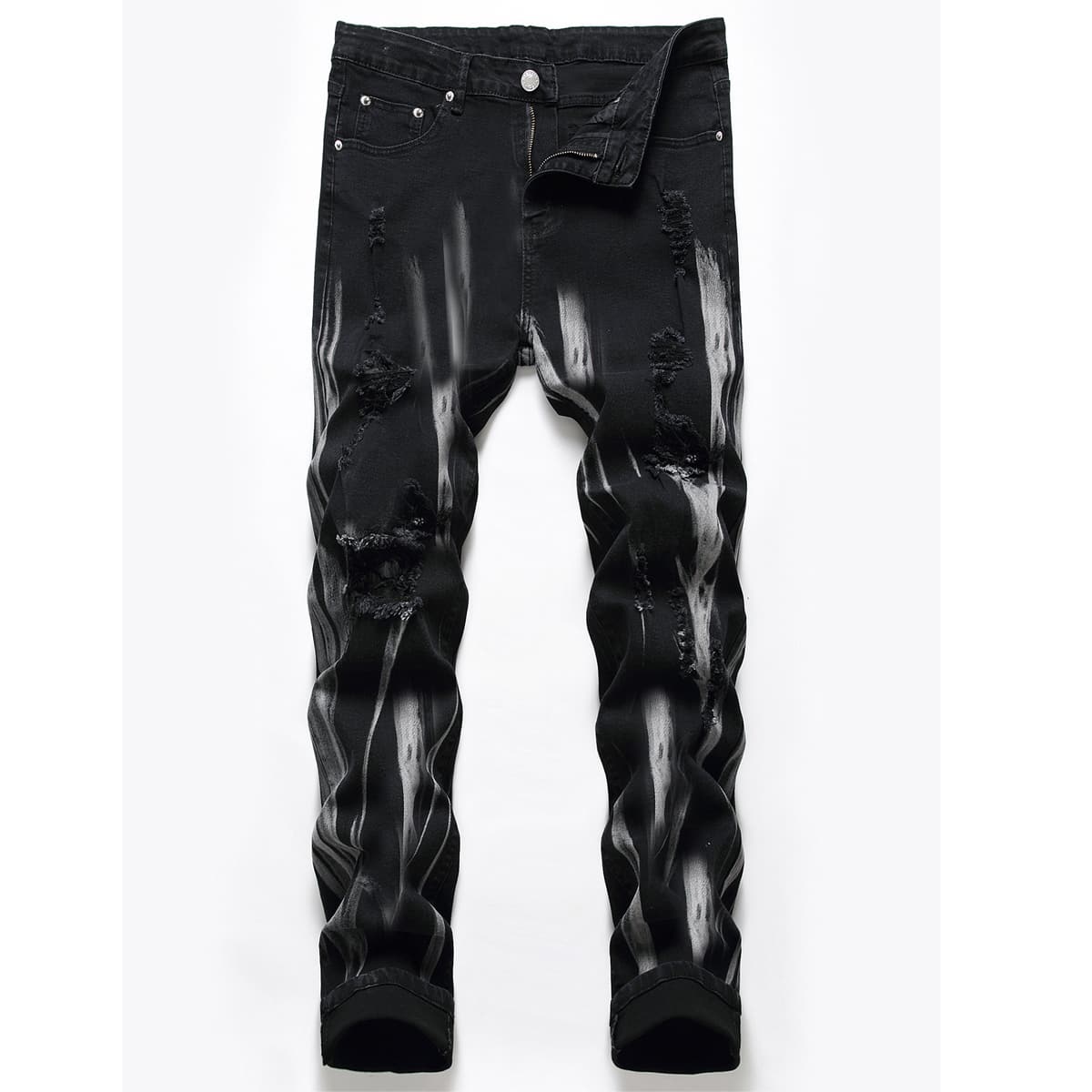 

Guys Ripped Skinny Jeans, Multicolor