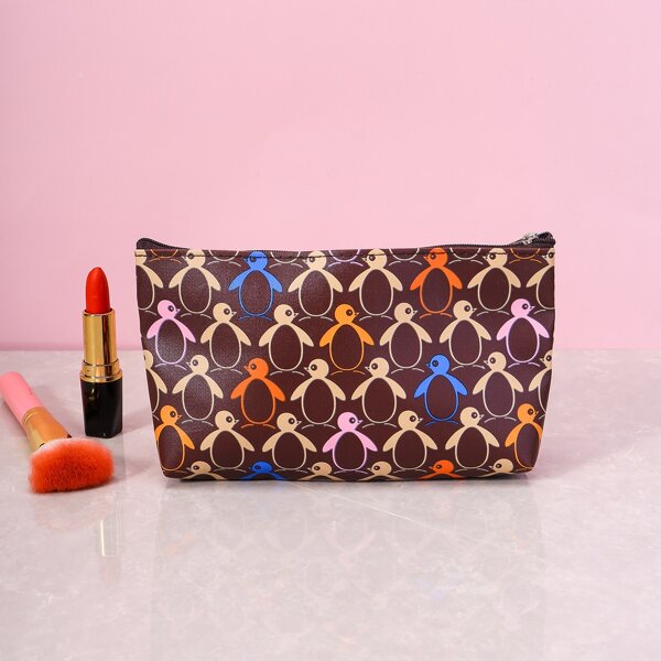 

Cartoon Graphic Zipper Makeup Bag, Multicolor