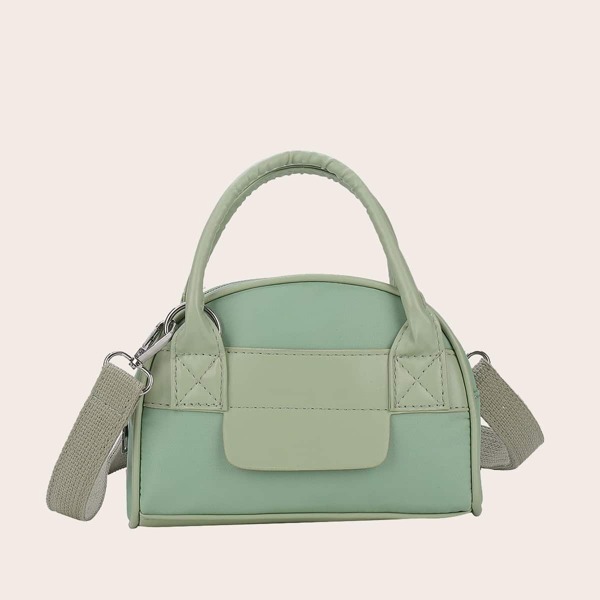

Double Handle Dome Bag, Green