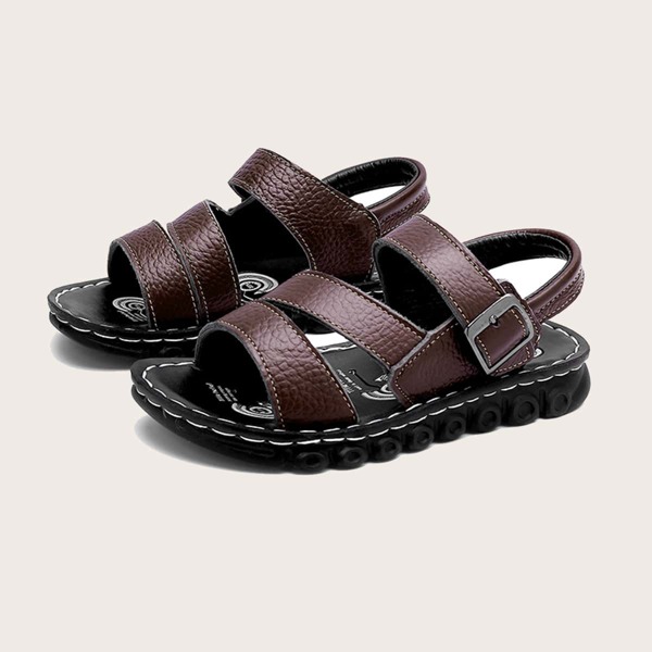 

Boys Minimalist Slingback Sandals, Chocolate brown
