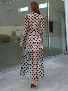 Missord Vestido Cremallera Lunares Bohemio - Multicolor - Ver 2