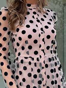 Missord Vestido Cremallera Lunares Bohemio - Multicolor - Ver 3