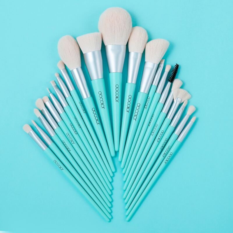 

22pcs Makeup Brush Set, Mint green