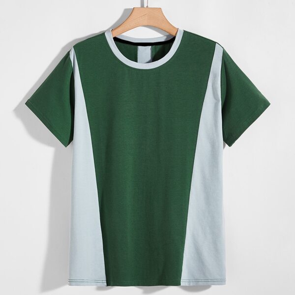 

Men Two Tone Round Neck Tee, Multicolor