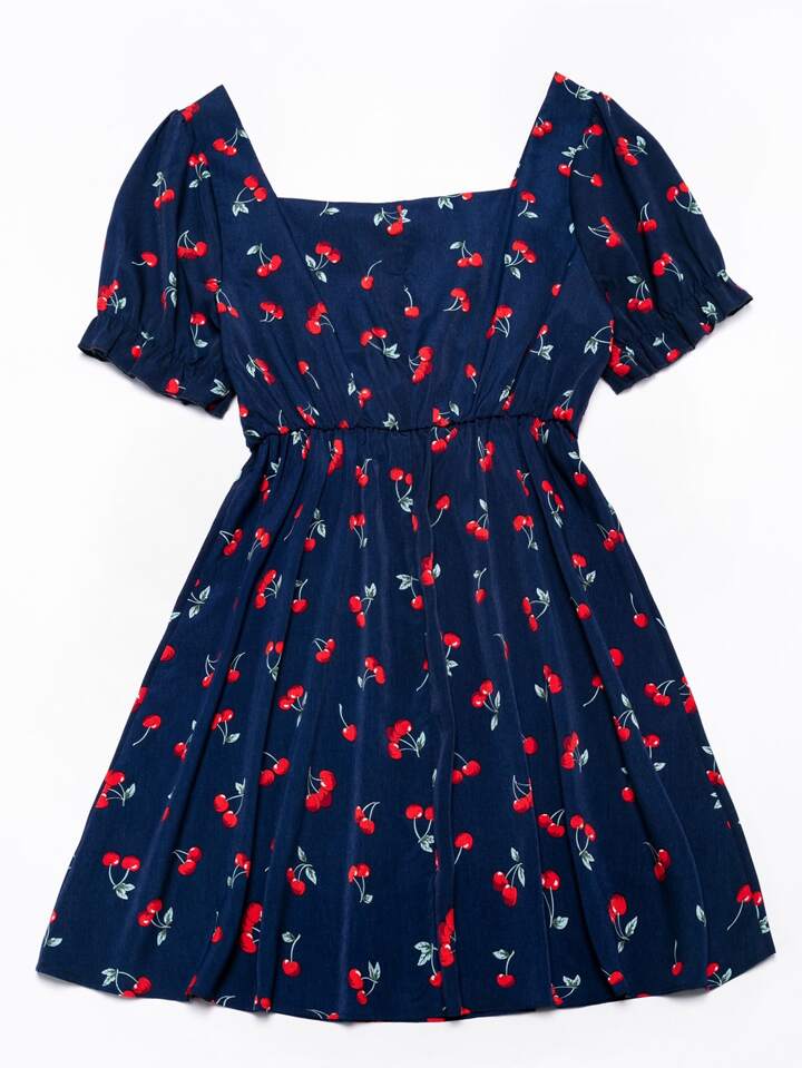 milkmaid a line dress Ivory Cotton Milkmaid Dress