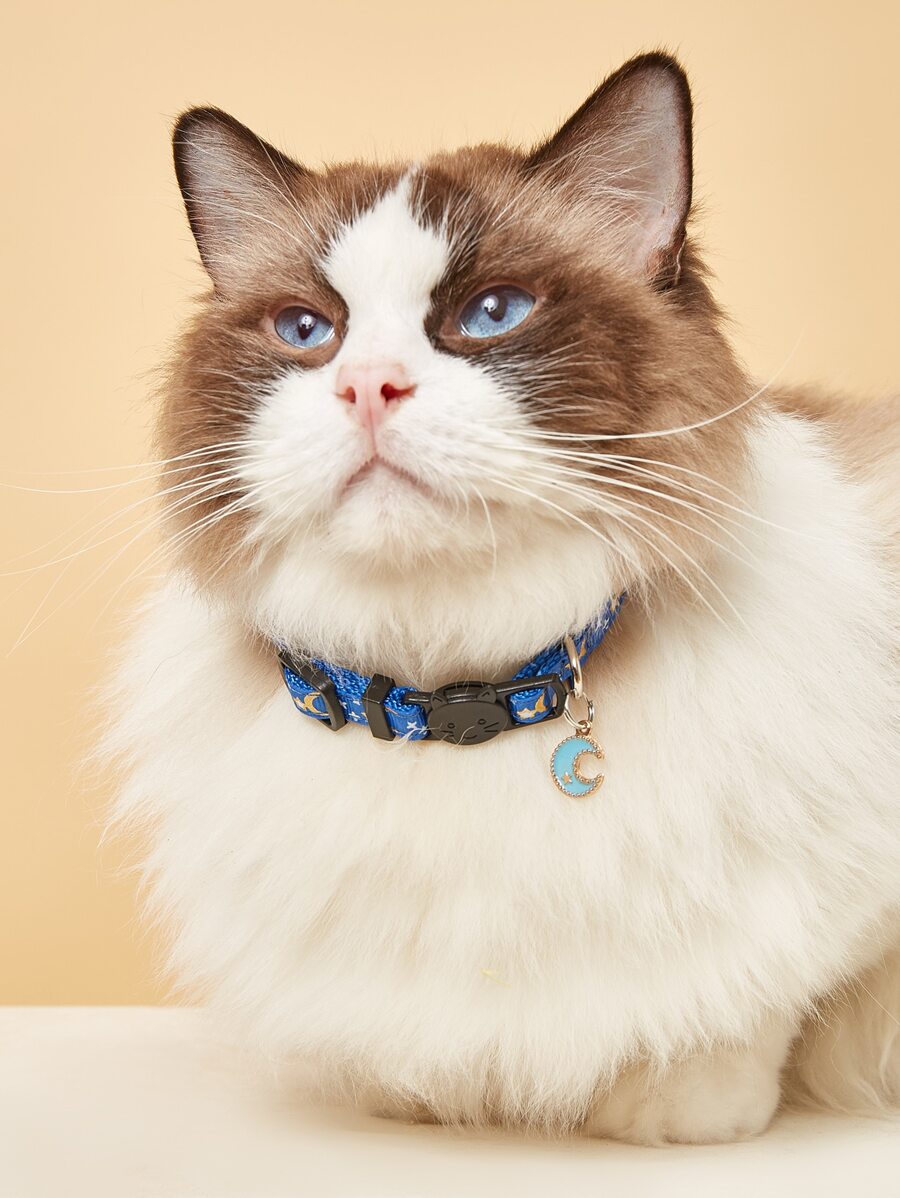 1 Miếng Xanh Mặt dây chuyền mặt trăng Vòng cổ choker Với Lobster Clasp - Màu xanh lam - Xem 1