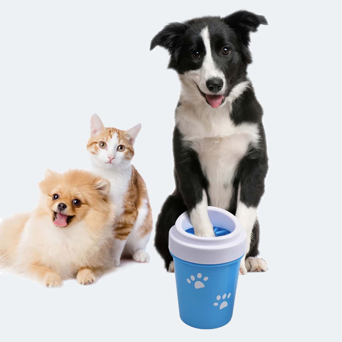 

1pc Pet Foot Washing Cup, Blue