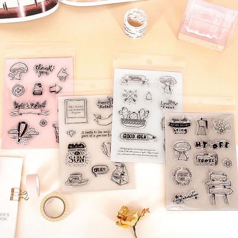 

1sheet Mixed Pattern Random Stamp, Clear