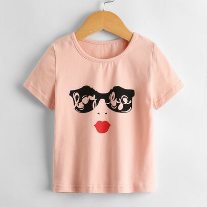 Toddler Girls Figure Graphic Tee
