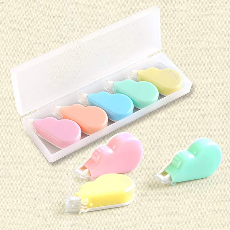 

5pcs Correction Tape Set, Multicolor