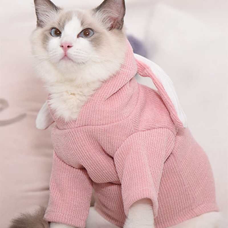 

Rabbit Ear Detail Pet Hoodie, Pink