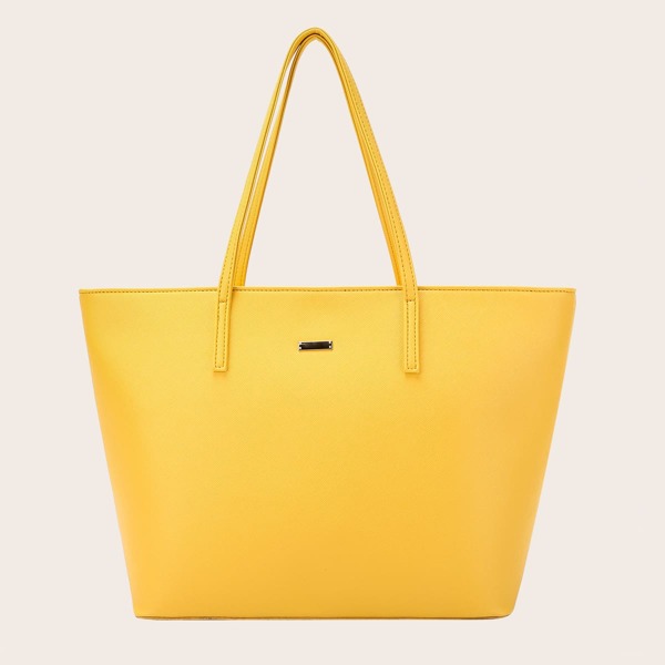 

Minimalist Large Capacity Tote Bag, Yellow