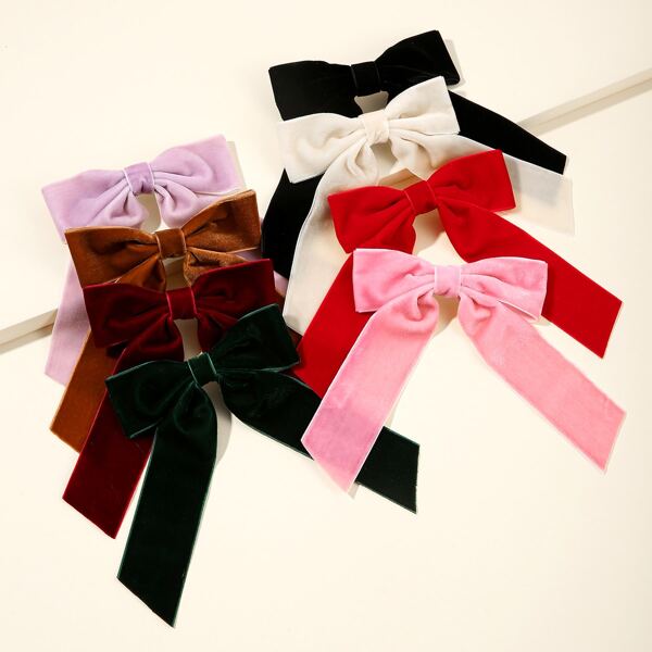 

8pcs Toddler Girls Bow Hair Clip, Multicolor