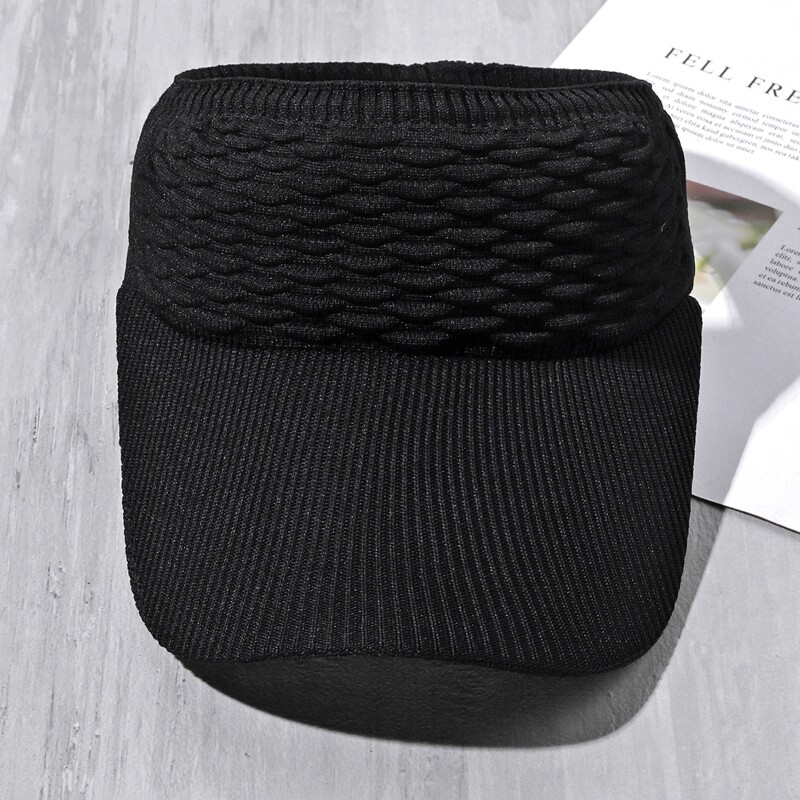 

Solid Visor Hat, Black