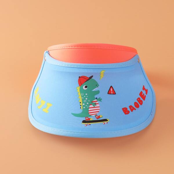 

Toddler Boys Cartoon Visor Hat, Blue