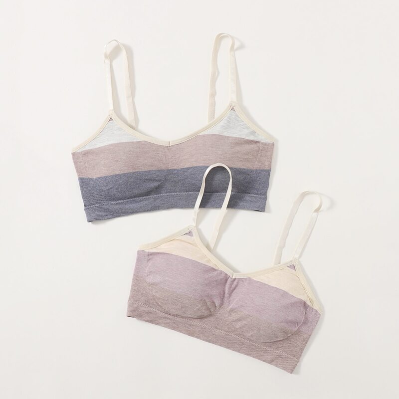 

2pack Colorblock Bralette Set, Multicolor