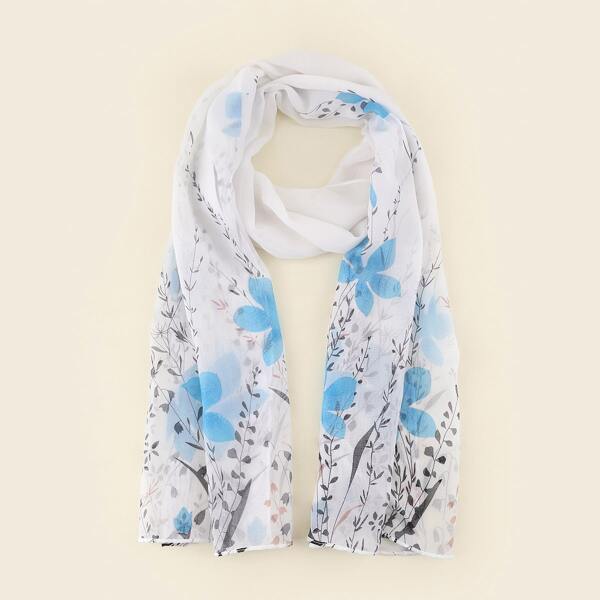 

Flower Print Scarf, Multicolor