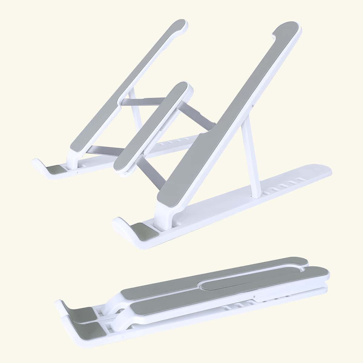 

Foldable Desktop PC Stand, White