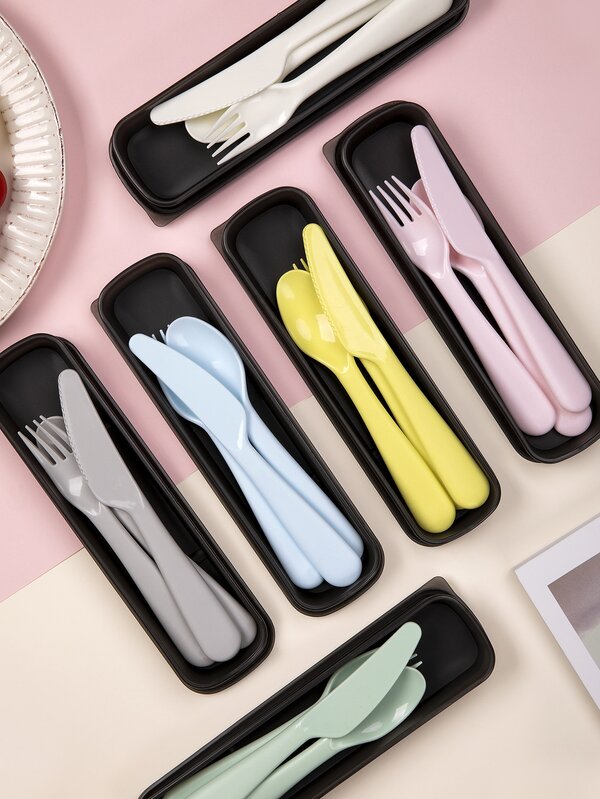 1set Random Color Portable Cutlery