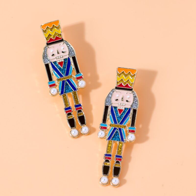 

1pair Geometric Figure Earrings, Blue