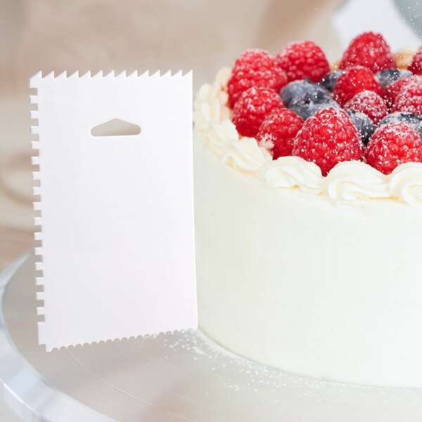 

6pcs Cake Cream Scraper Set, White
