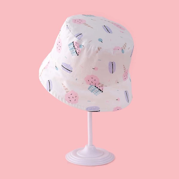 

Toddler Girls Cake Print Bucket Hat, Multicolor